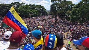 Millions of Venezuelans marching on 20 May during the We Are Millions march.