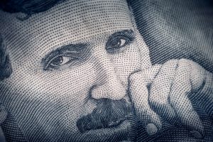 Tesla, as depicted on a bank note