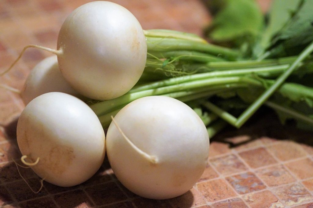 Turnips are a good green for protein and omega-3 fatty acids