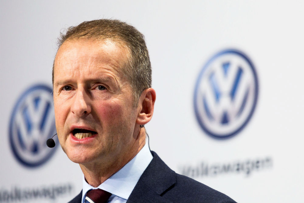 Volkswagen CEO, Herbert Diess.