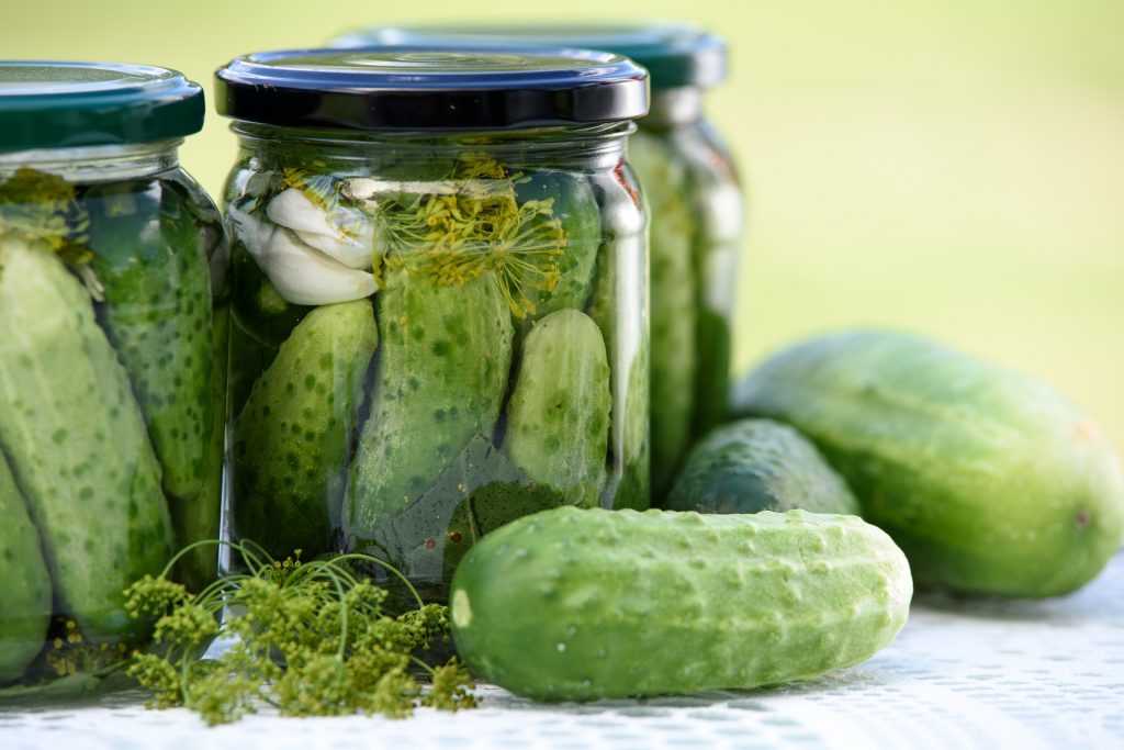 How does vinegar pickling work? Boil your vinegar solution, pour into a jar with food, cool, and then store in the fridge