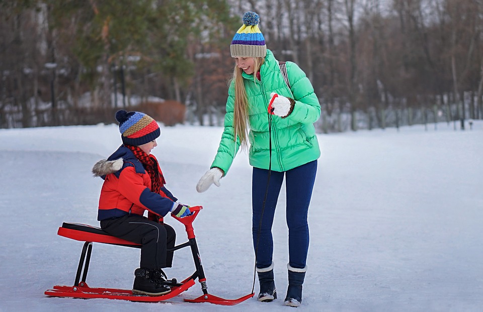 Getting your children involved in outdoor activities will help them enjoy the winter season and feel happy. 