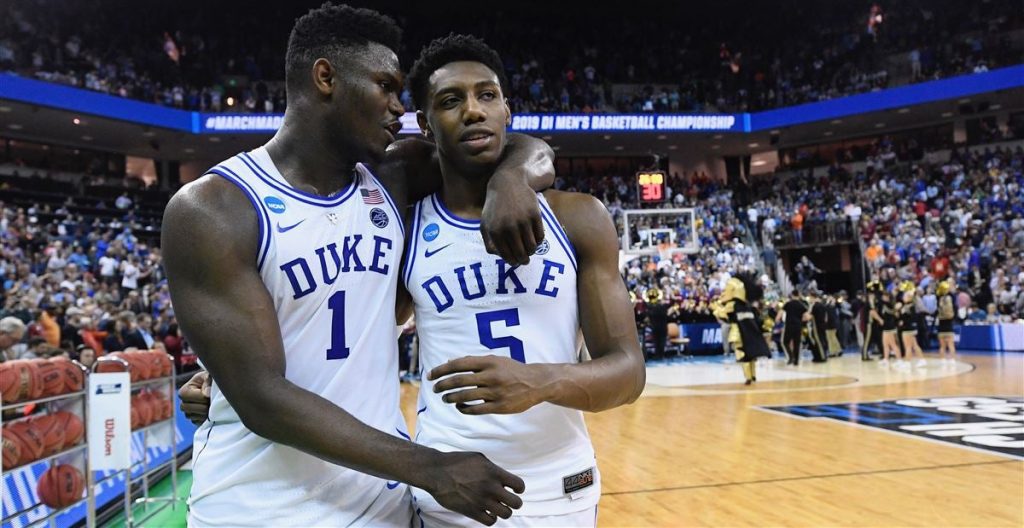 l to r, Zion Williamson and R.J. Barrett. Two of the Top Three picks in the 2019 NBA Draft.