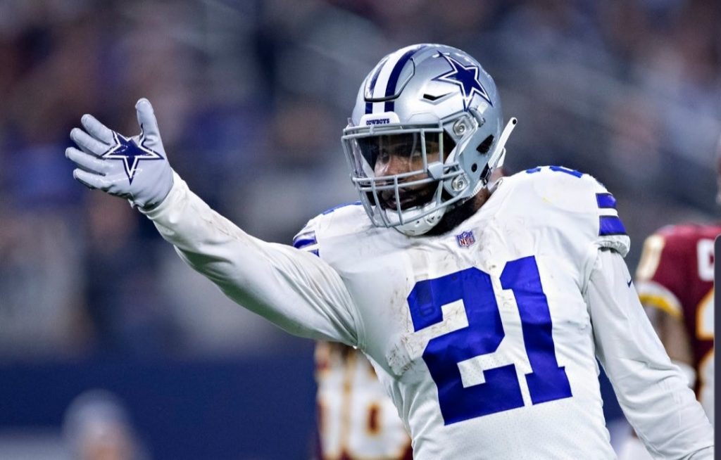 Cowboy running back Ezekiel Elliott can't terrorize the NFC East while he's holding out in Mexico.