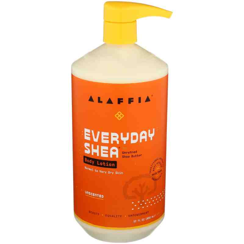 ALAFFIA: Everyday Shea Body Lotion Unscented, 32 fo