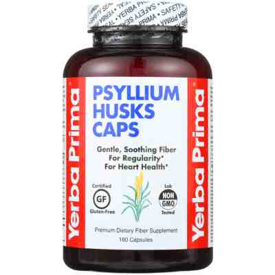 YERBA PRIMA: Psyllium Husks Caps 625 mg, 180 Capsules