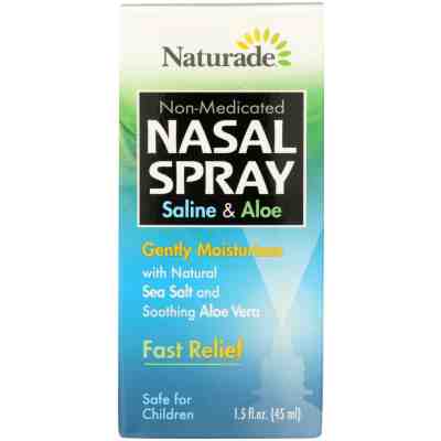 NATURADE: Nasal Spray Saline and Aloe, 1.5 oz