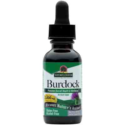 NATURES ANSWER: Burdock Root Alcohol Free, 1 oz