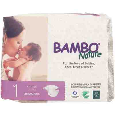BAMBO NATURE: Diaper Baby Size 1, 28 pk