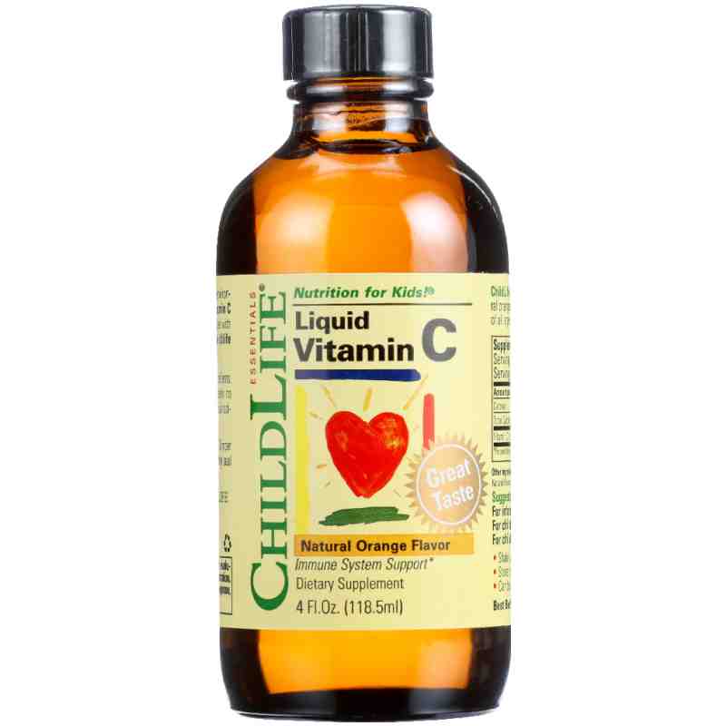 CHILDLIFE ESSENTIALS: Liquid Vitamin C Orange Flavor, 4 oz