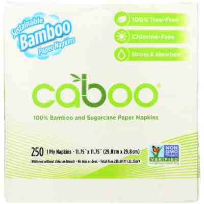 CABOO: 1-Ply Table Napkins 250 Sheets, 1 Pack