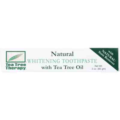 TEA TREE THERAPY: Natural Whitening Toothpaste with Tea Tree Oil, 3 oz
