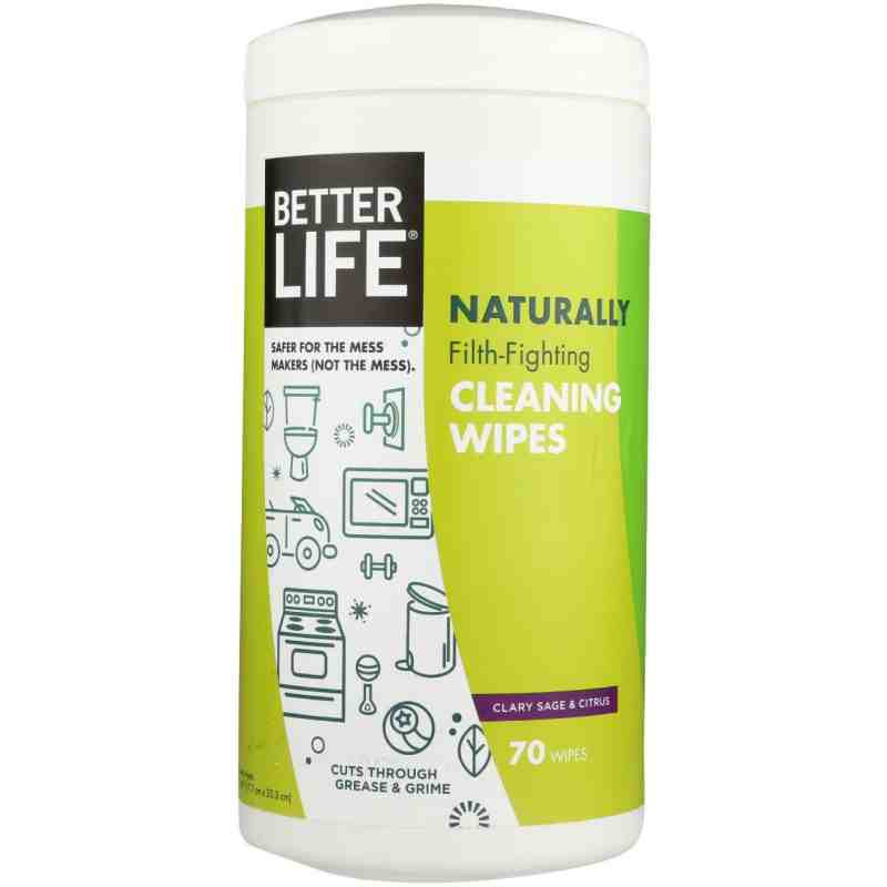 BETTER LIFE: Clary Sage & Citrus Cleaning Wipes, 70 pc